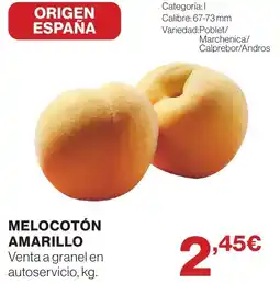 Hipercor Melocotón Amarillo oferta