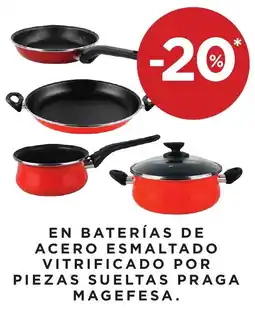 Hipercor Praga Magefesa baterías de acero esmaltado vitrificado por piezas sueltas oferta