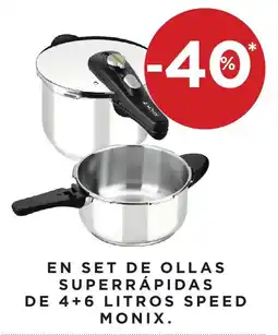 Hipercor Monix ollas superrápidas oferta