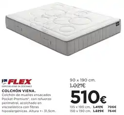 Hipercor Flex colchón viena oferta