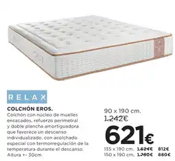 Hipercor Relax colchón eros oferta