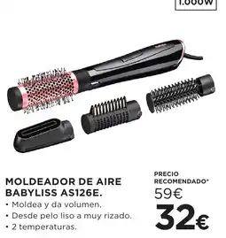 Hipercor babyliss moldeador de aire as126e oferta