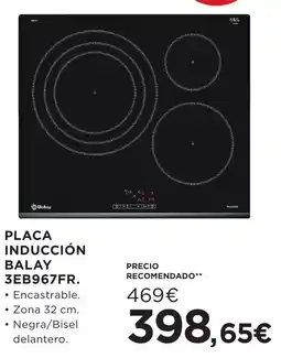 Hipercor Balay placa inducción 3eb967fr oferta