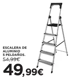 Hipercor Escalera de aluminio oferta