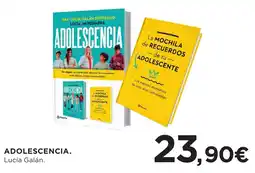 Hipercor Lucía Galán adolescencia la mochila de recuerdos de tu adolescente oferta