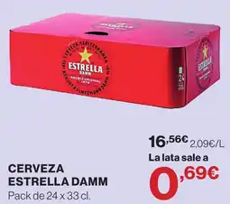 Hipercor Cerveza Estrella Damm oferta