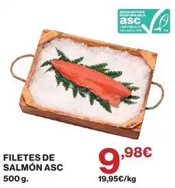 Hipercor Filetes de salmón asc oferta