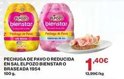 Hipercor Elpozo bienstar pechuga de pavo oferta