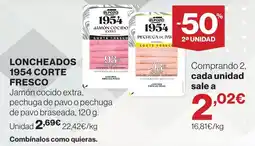 Hipercor Elpozo 1954 loncheados corte fresco oferta