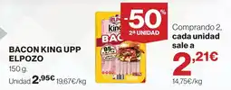 Hipercor Elpozo bacon king upp oferta