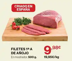 Hipercor Filetes 1ª A de Añojo oferta