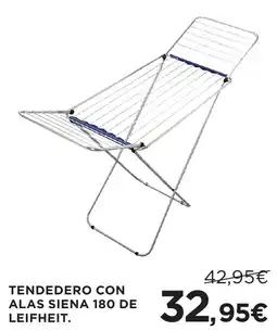 Hipercor Leifheit tendedero con alas siena 180 oferta