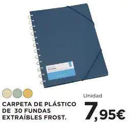 Hipercor Frost carpeta de plástico de 30 fundas extraíbles oferta