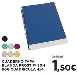 Hipercor frost cuaderno tapa blanda oferta