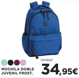 Hipercor Frost mochila doble juvenil oferta