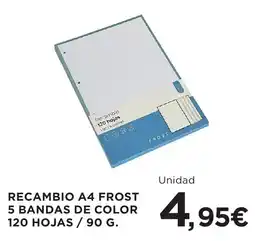 Hipercor Frost recambio a4 oferta