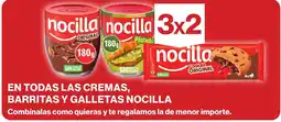 Hipercor Nocilla cremas barritas galletas oferta