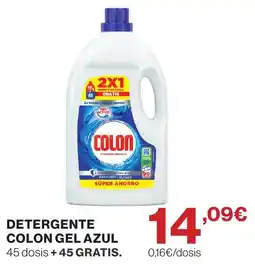 Hipercor Colon detergente gel azul oferta