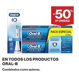 Hipercor Oral-B en todos los productos oferta