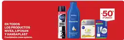 Hipercor Nivea en todos los productos liposan y hansaplast oferta
