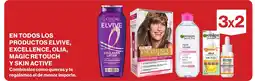 Hipercor L'oreal en todos los productos elvive excellence olia magic retouch y skin active oferta