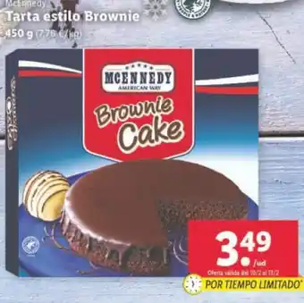 Tarta estilo Brownie 450g