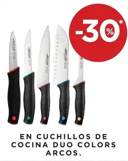Hipercor arcos cuchillos de cocina duo colors oferta