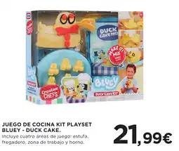 Hipercor Creative Chefs bluey duck cake kit playset oferta