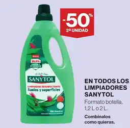 Hipercor Sanytol limpiador desinfectante oferta