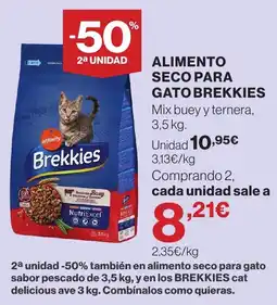 Hipercor Brekksies alimento seco para gato oferta