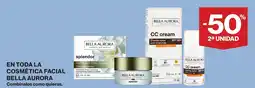 Hipercor Bella aurora en toda la cosmetica facial oferta