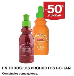 Hipercor Go-Tan en todos los productos oferta