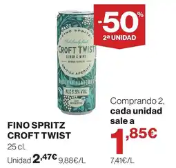 Hipercor Fino Spritz Croft Twist oferta