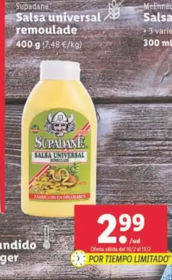 Lidl Salsa universal remoulade 400g oferta