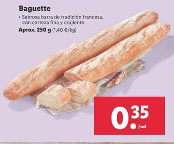 Lidl Baguette 250g oferta