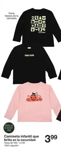 Zeeman Camiseta infantil que brilla en la oscuridad oferta