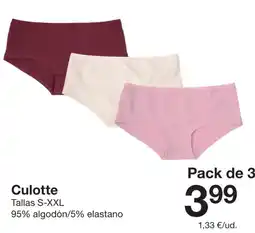 Zeeman Culotte oferta