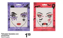 Zeeman Tatuajes faciales con purpurina oferta