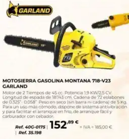 Coferdroza Garland motosierra gasolina montana 718-v23 oferta