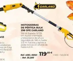 Coferdroza garland motosierras de pértiga bulk 298 ofe oferta