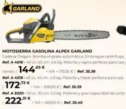 Coferdroza Garland motosierra gasolina alpex oferta