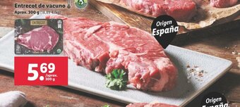 Lidl Entrecot de vacuno 300g oferta