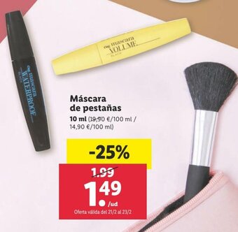 Lidl Máscara de pestañas 10ml oferta