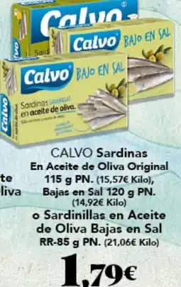 Gadis Calvo sardinas en aceite de oliva original oferta