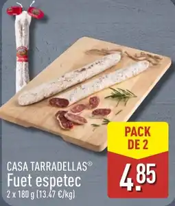 ALDI Casa Tarradellas Fuet espetec oferta