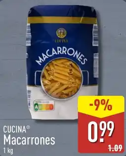 ALDI Cucina macarrones oferta