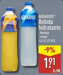 ALDI Aquarius bebida hidratante oferta