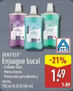 ALDI Dentitex enjuague bucal oferta
