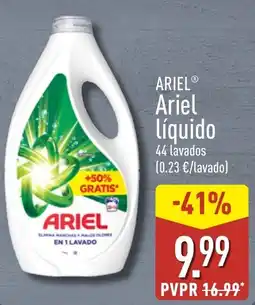 ALDI Ariel Ariel líquido oferta