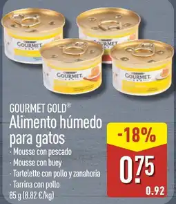 ALDI Gourmet gold alimento húmedo para gatos oferta